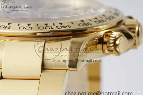 MiroTime 0228 Daytona 116508 BTF 1:1 Best Edition Black Diamonds Dial on YG Bracelet SA Sporty 2151